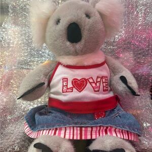 Build a Bear Plush Koala Set w Patriots & Red Sox pieces